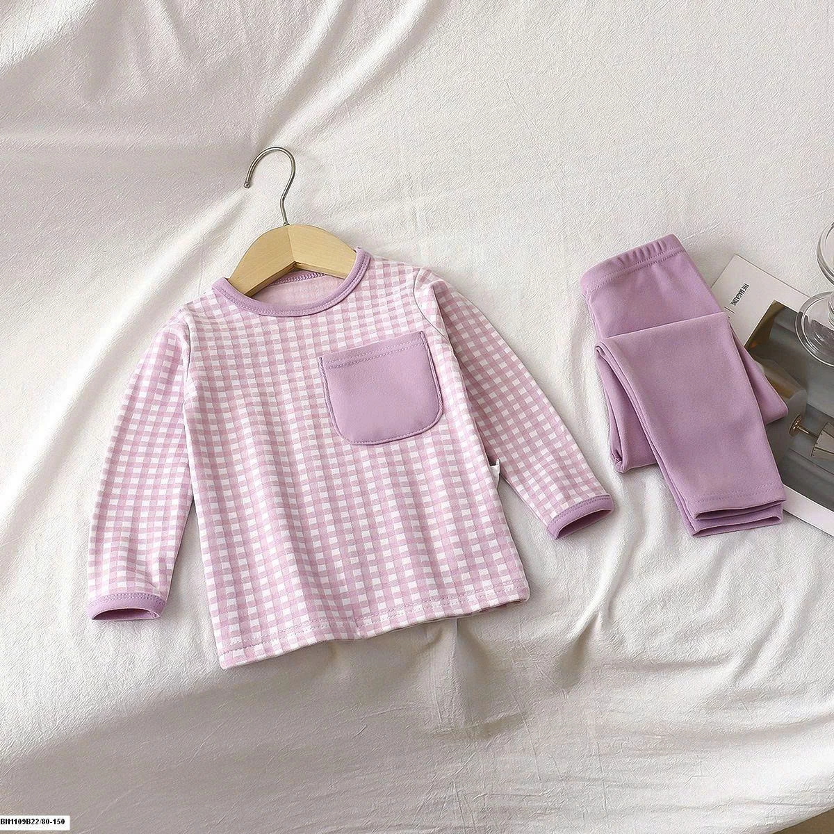 BỘ NỈ CARO CHO BÉ