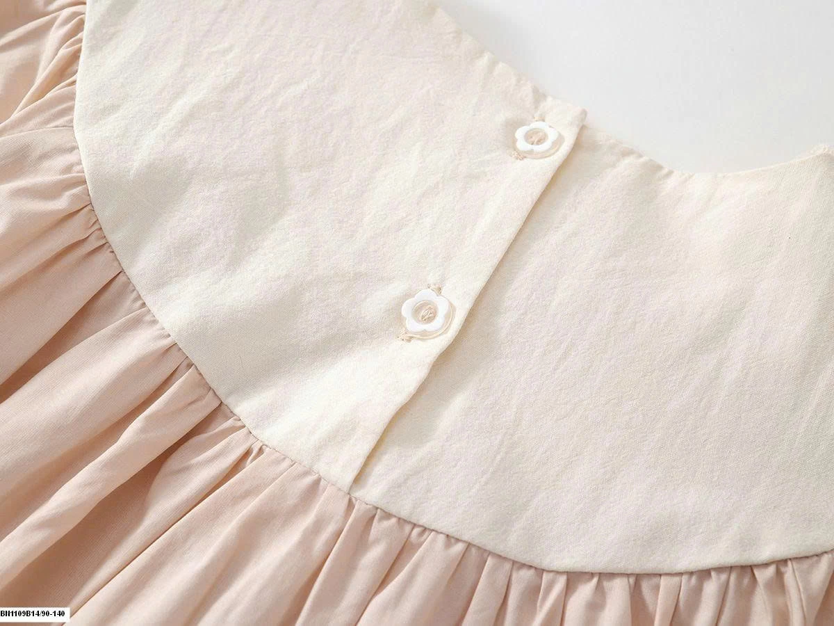 ĐẦM HỒNG CỔ REN NHỌN  PREMIUM