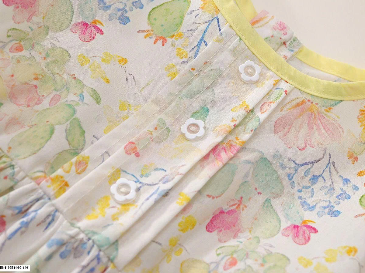 ĐẦM HOA TAY BỒNG  PREMIUM