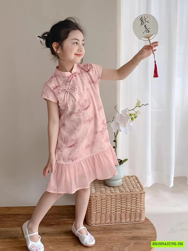 VÁY SƯỜN XÁM HỒNG XINH XẮN