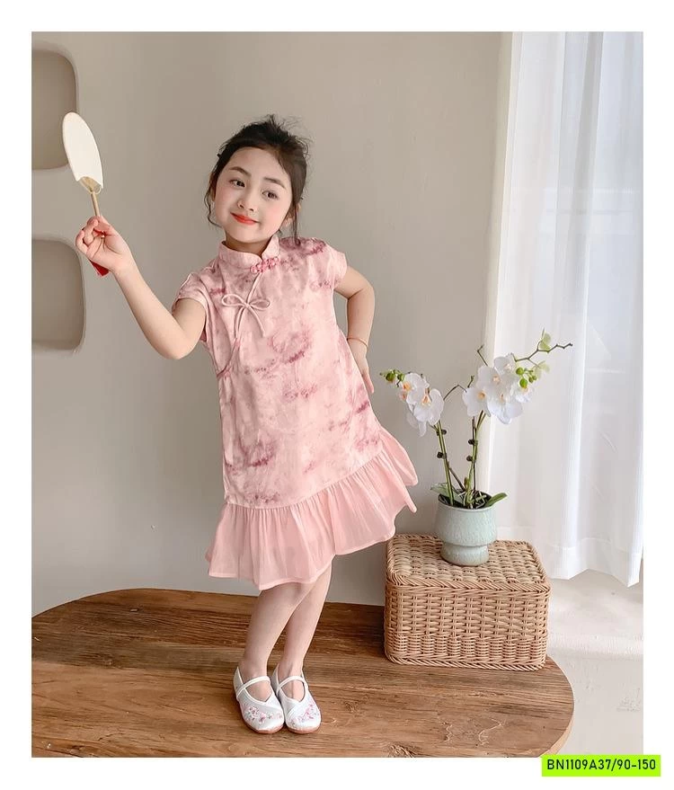 VÁY SƯỜN XÁM HỒNG XINH XẮN