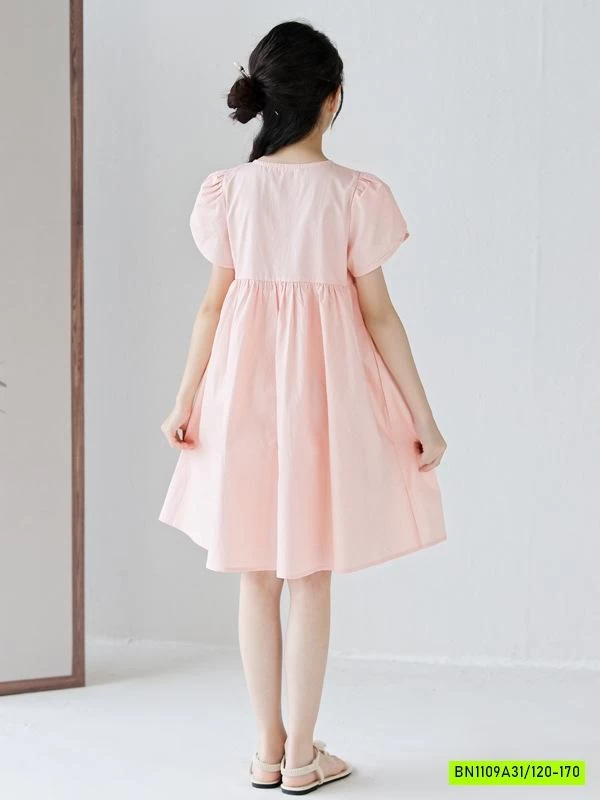 ĐẦM HỒNG TAY BỒNG CÚC TÀU SZ ĐẠI