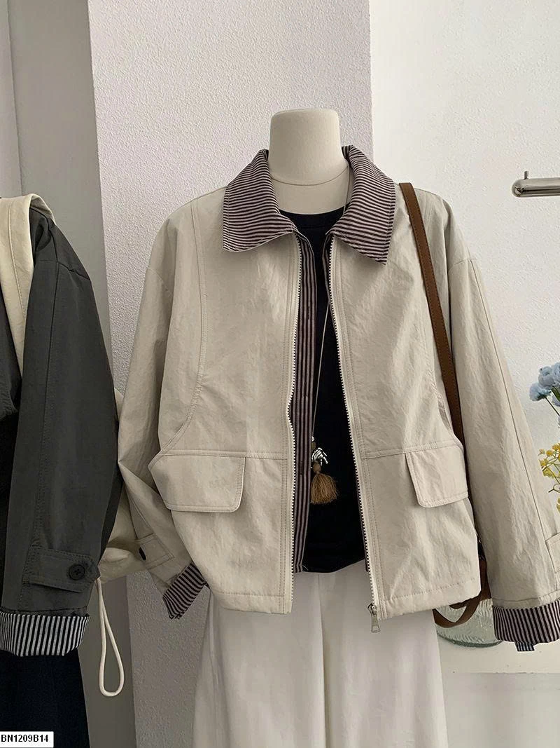 Áo khoác cổ POLO Omalai