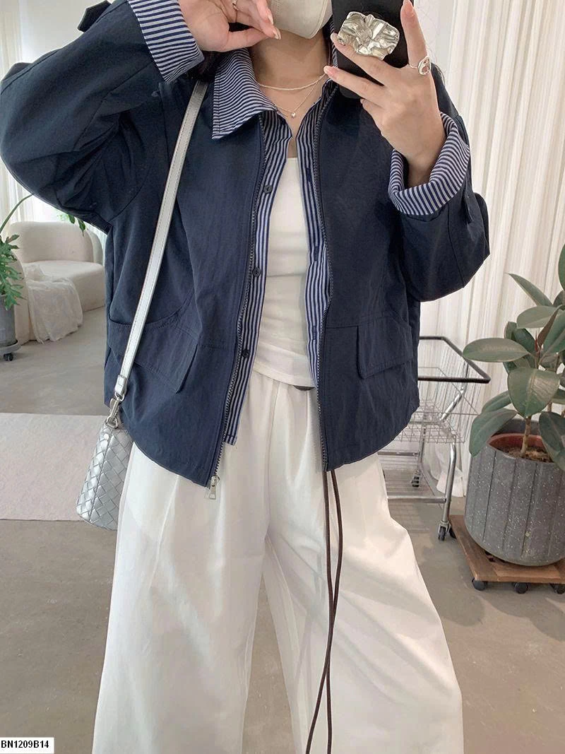 Áo khoác cổ POLO Omalai