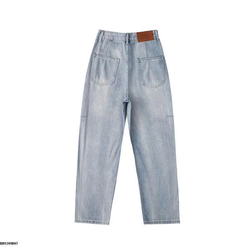 QUẦN JEANS NỮ ỐNG SUÔNG