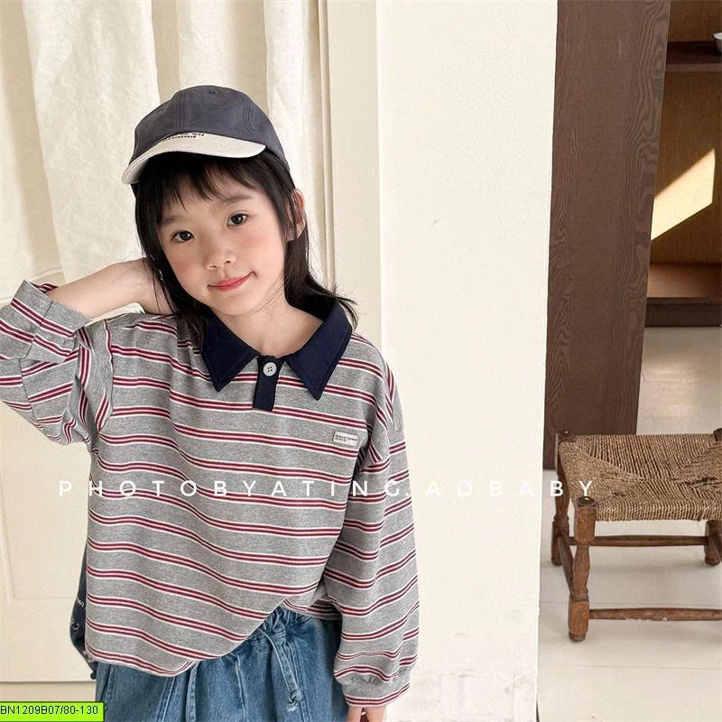 ÁO POLO KẺ NGANG ADBABY