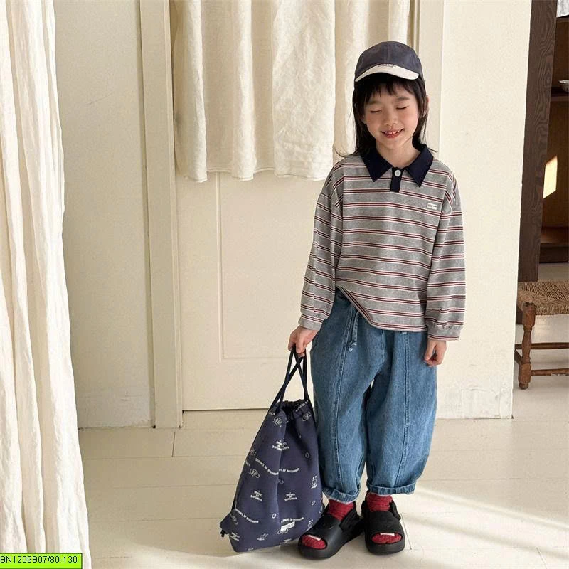 ÁO POLO KẺ NGANG ADBABY