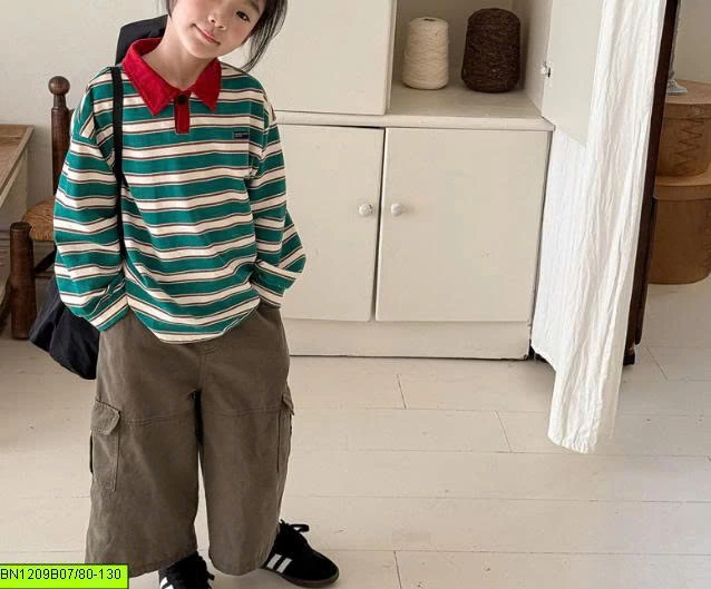 ÁO POLO KẺ NGANG ADBABY
