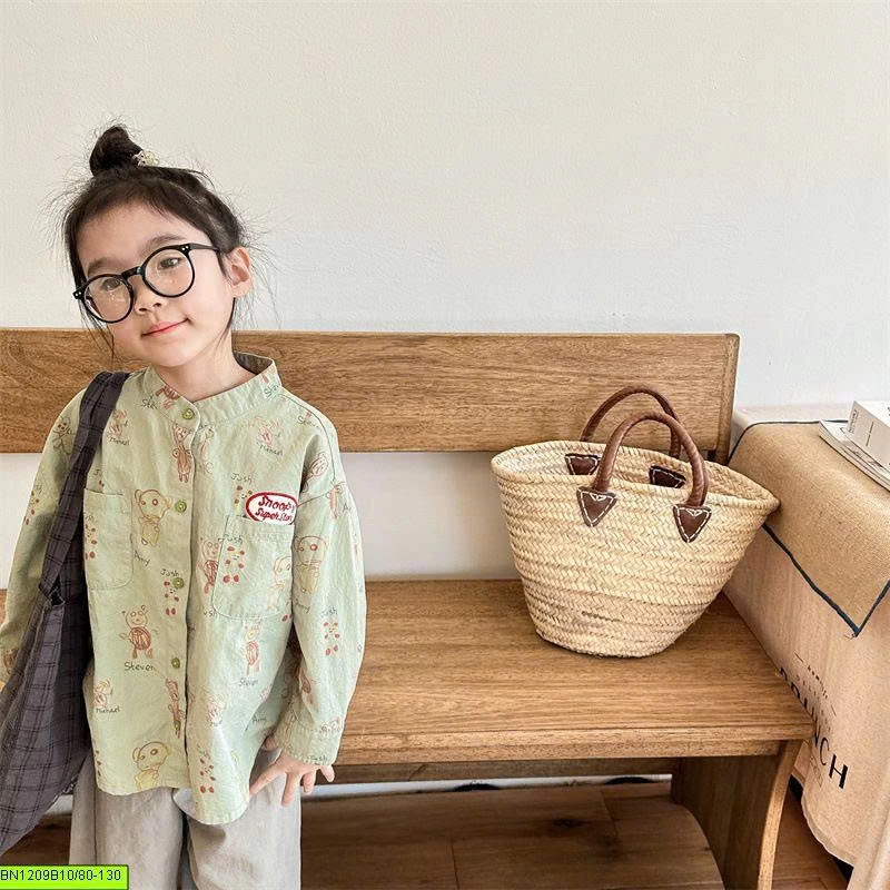 ÁO SƠ MI IN HÌNH NGỘ NGHĨNH
