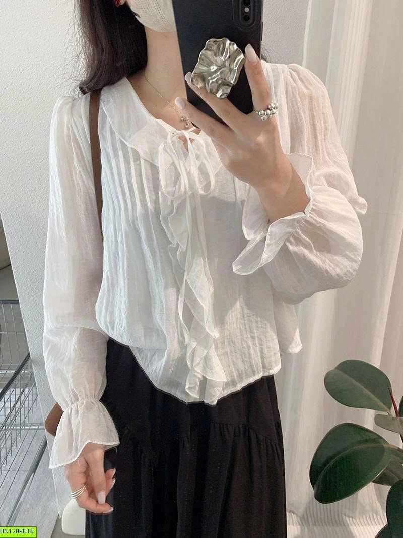 ÁO SƠ MI BÁNH BÈO CHO MẸ