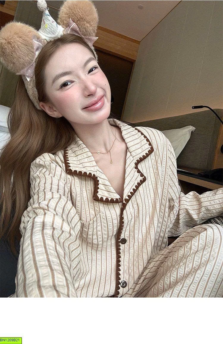 HOMEWEAR THU ĐÔNG NỮ MÀU NÂU VINTAGE