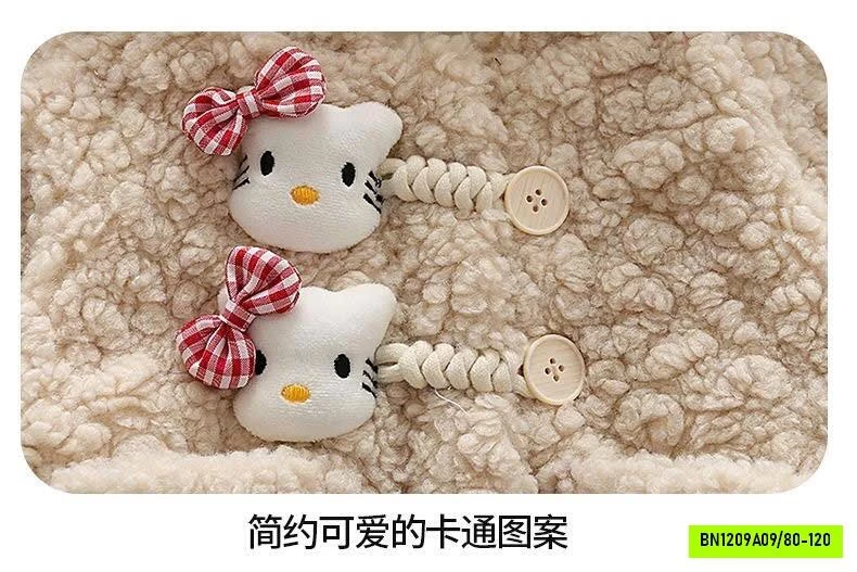 ÁO KHOÁC BÉ GÁI CÓ MŨ SIÊU XINH