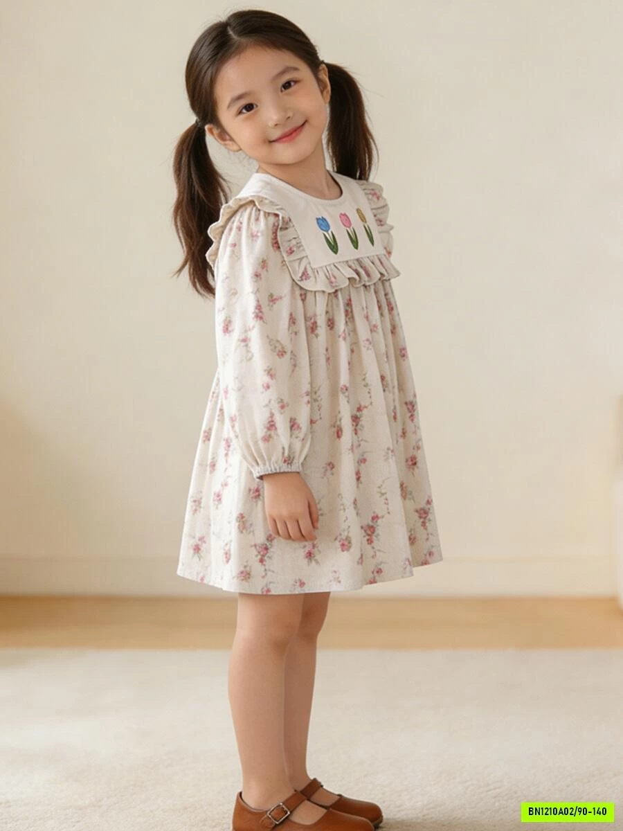 ĐẦM HOA DÀI TAY PREMIUM