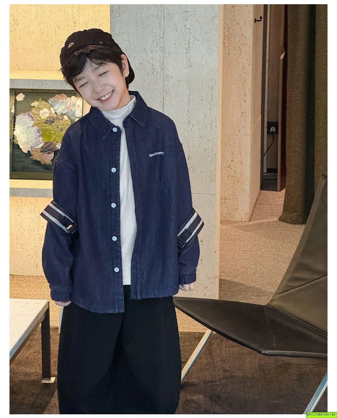 ÁO SƠ MI DENIM TRẦN BÔNG MÙA ĐÔNG AOAOKIDS