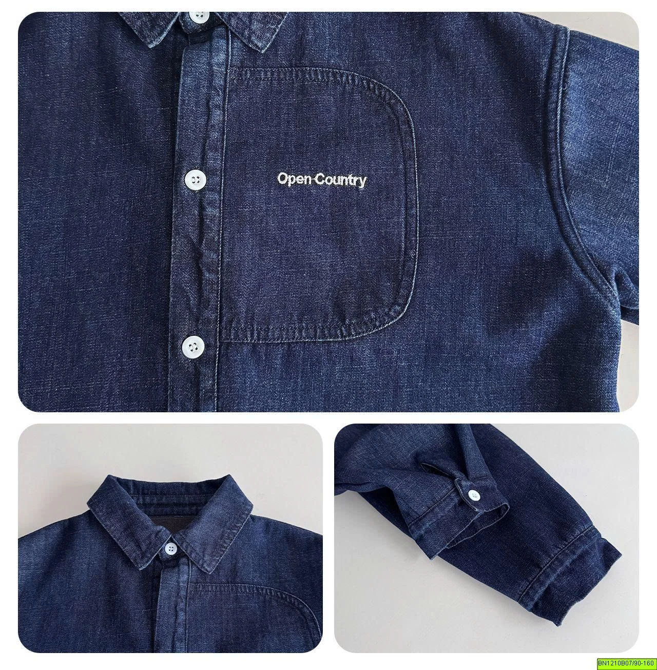 ÁO SƠ MI DENIM TRẦN BÔNG MÙA ĐÔNG AOAOKIDS