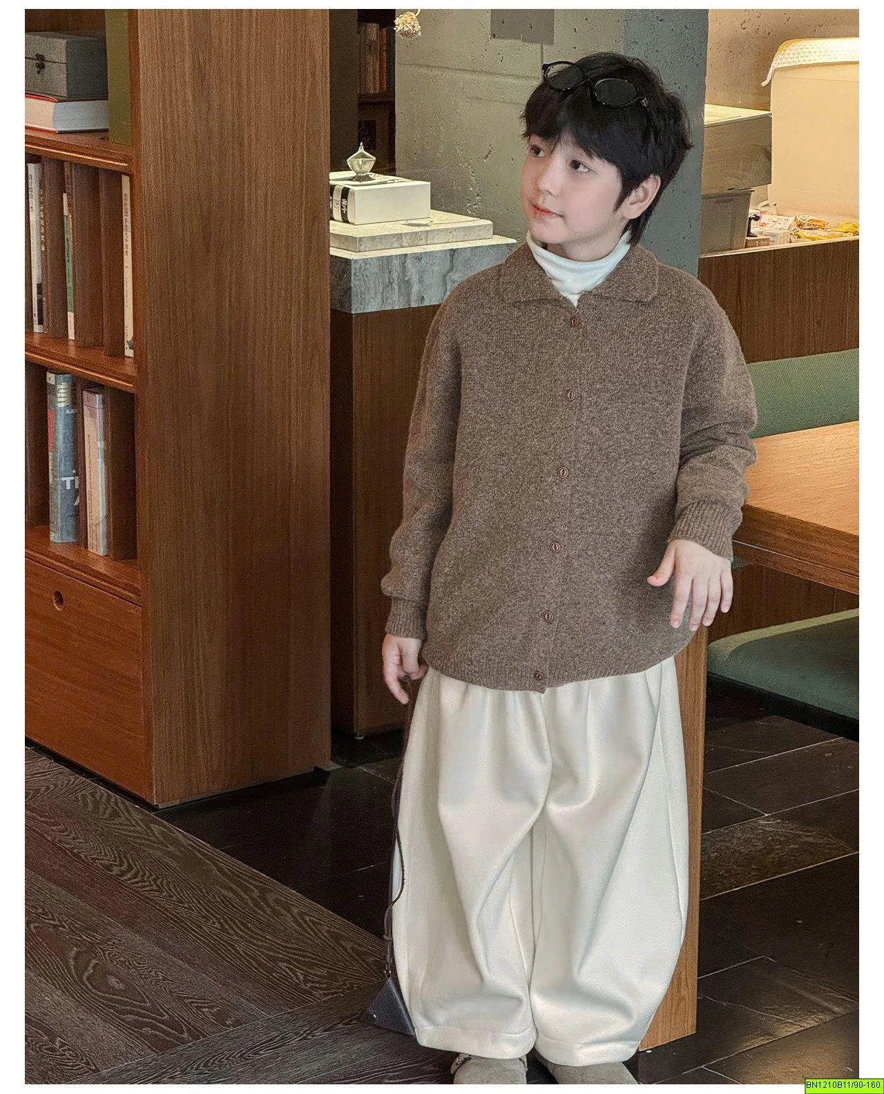 ÁO KHOÁC LEN ĐÓNG CÚC AOAOKIDS
