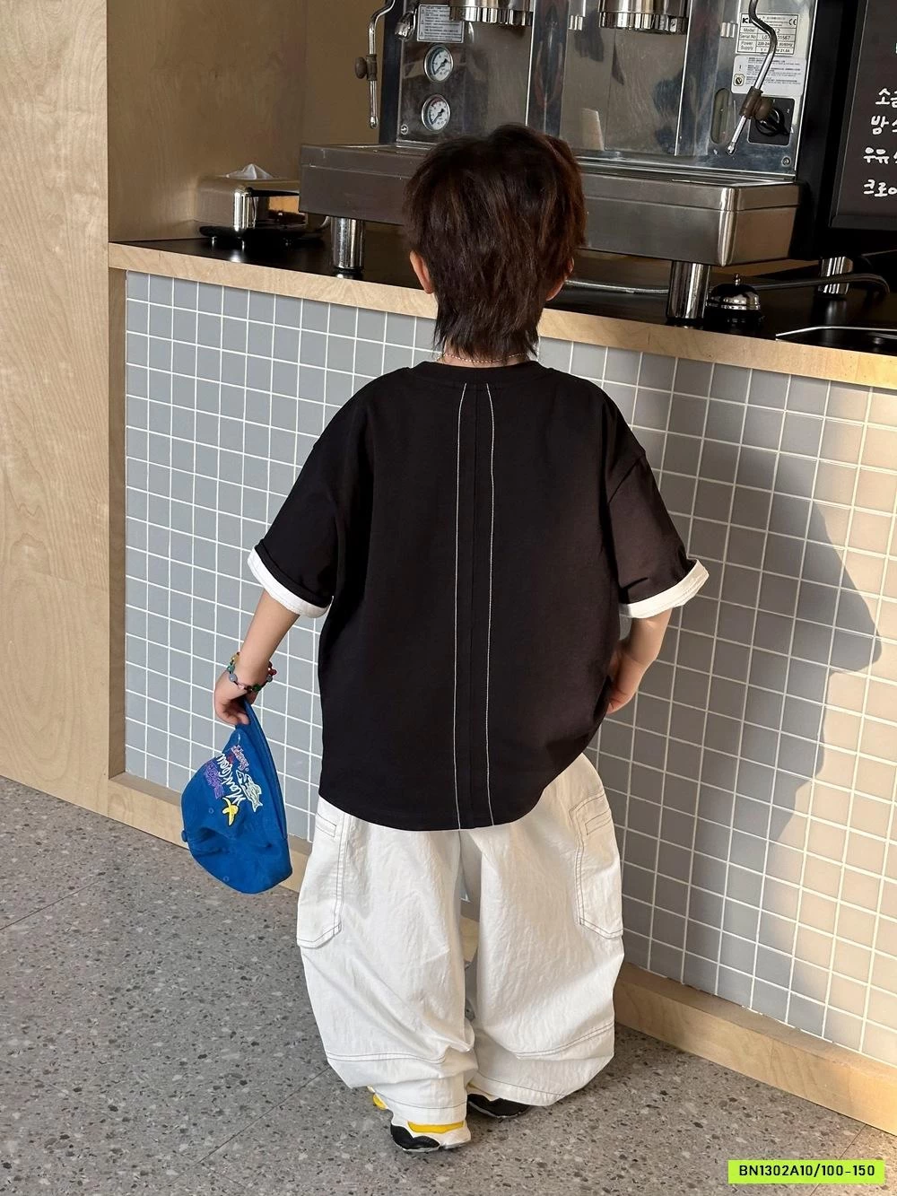 ÁO ĐEN MIX QUẦN SUÔNG TÚI HỘP AFTE