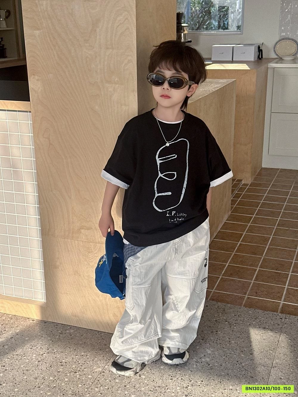 ÁO ĐEN MIX QUẦN SUÔNG TÚI HỘP AFTE