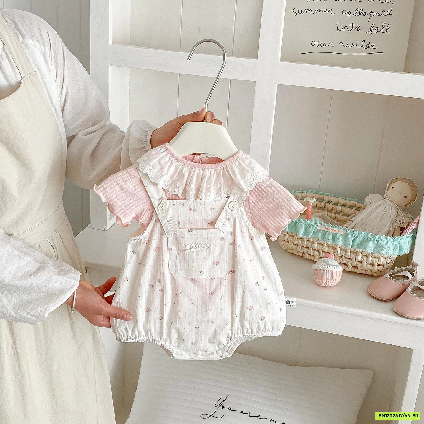 SÉT YẾM HOA NHÍ ÁO THUN HỒNG