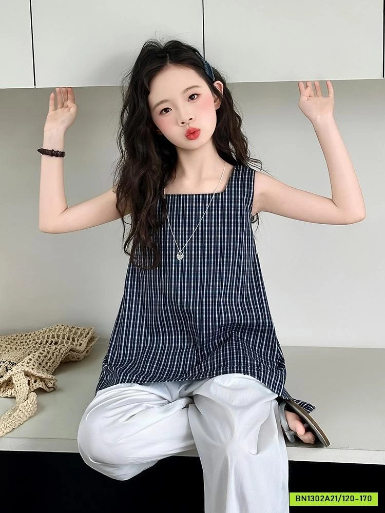 SÉT ÁO VÁY 2 DÂY MIX BAGGY TRẮNG SZ ĐẠI