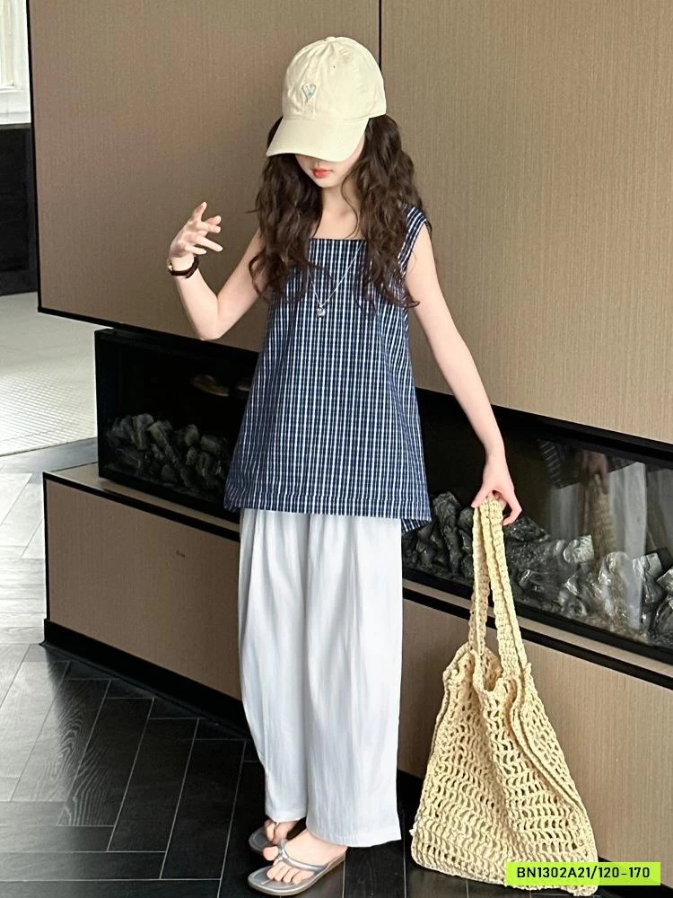 SÉT ÁO VÁY 2 DÂY MIX BAGGY TRẮNG SZ ĐẠI