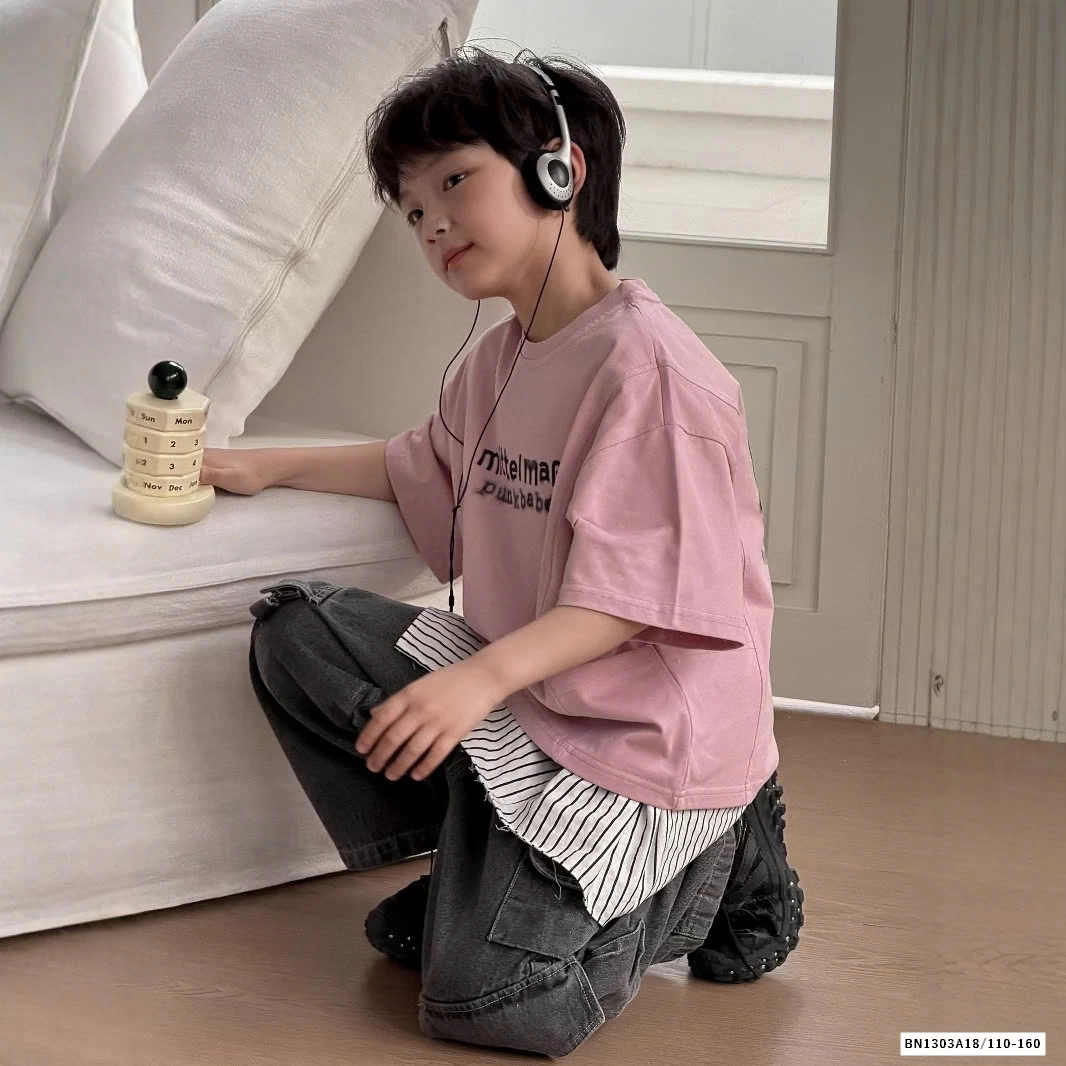 ÁO THUN HỒNG IN HÌNH