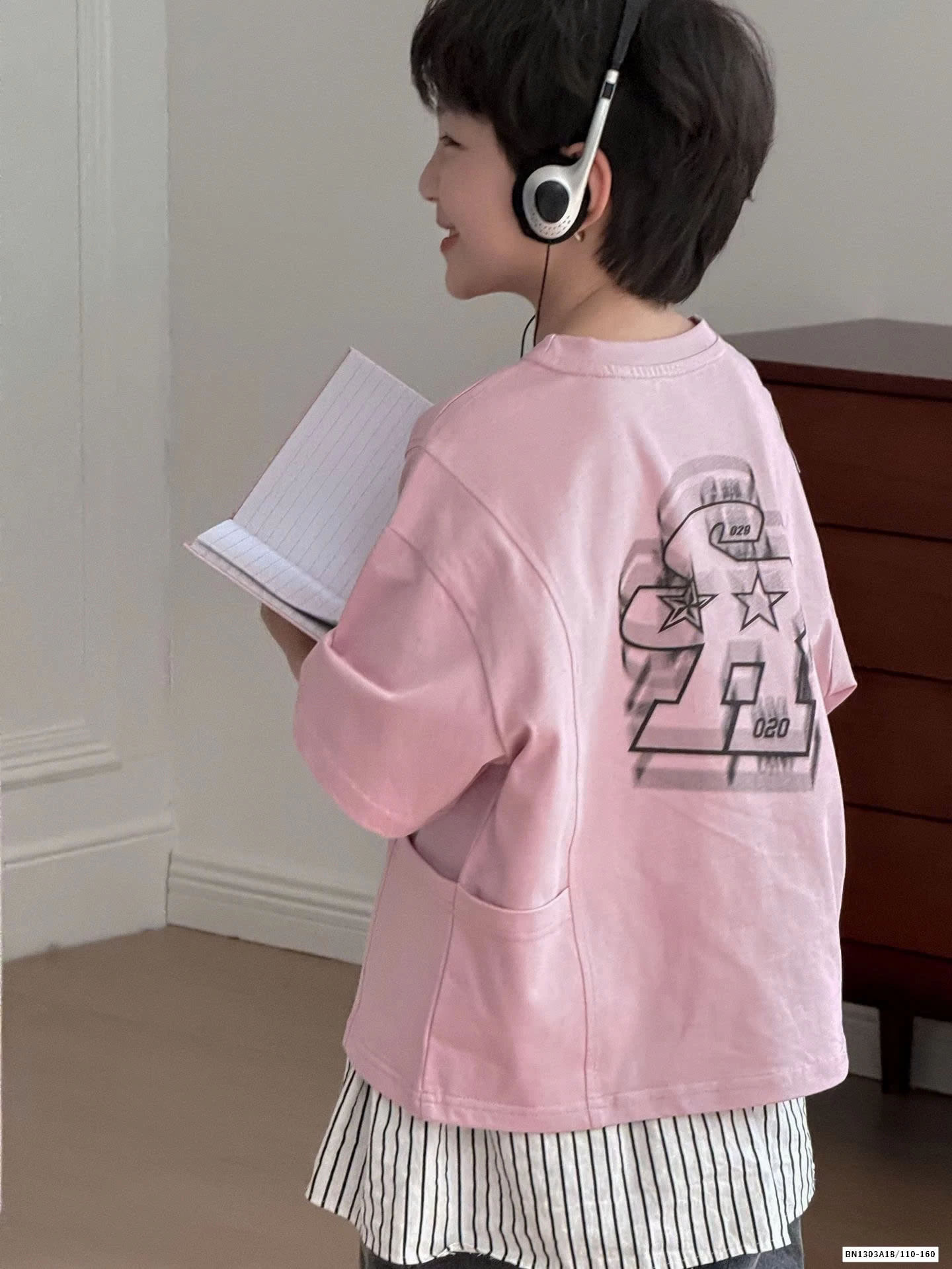 ÁO THUN HỒNG IN HÌNH