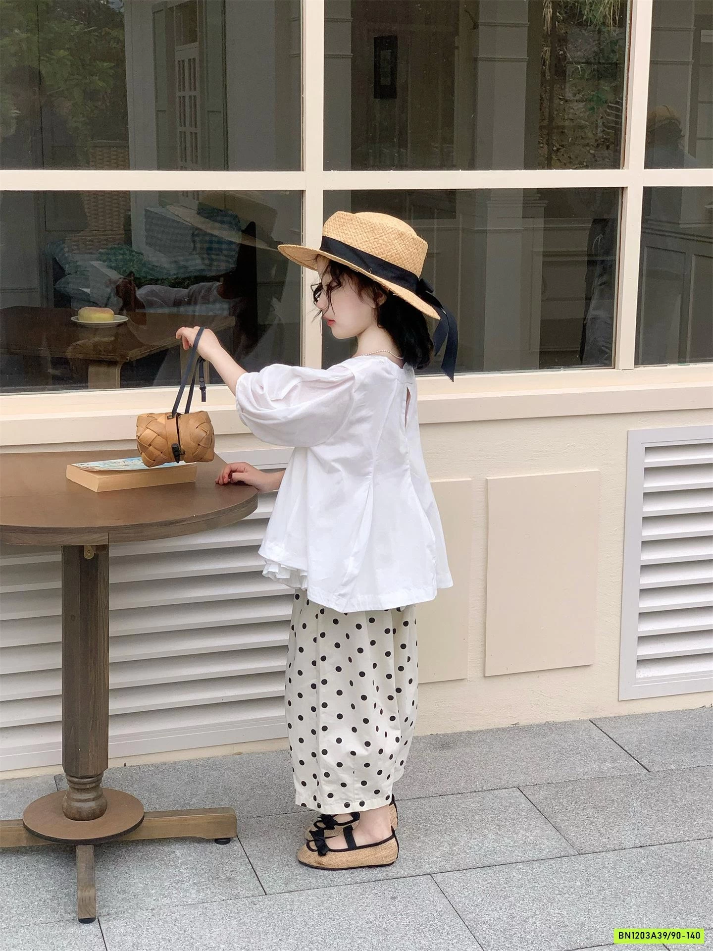 SƠ MI BABYDOLL MIX BAGGY CHẤM BI