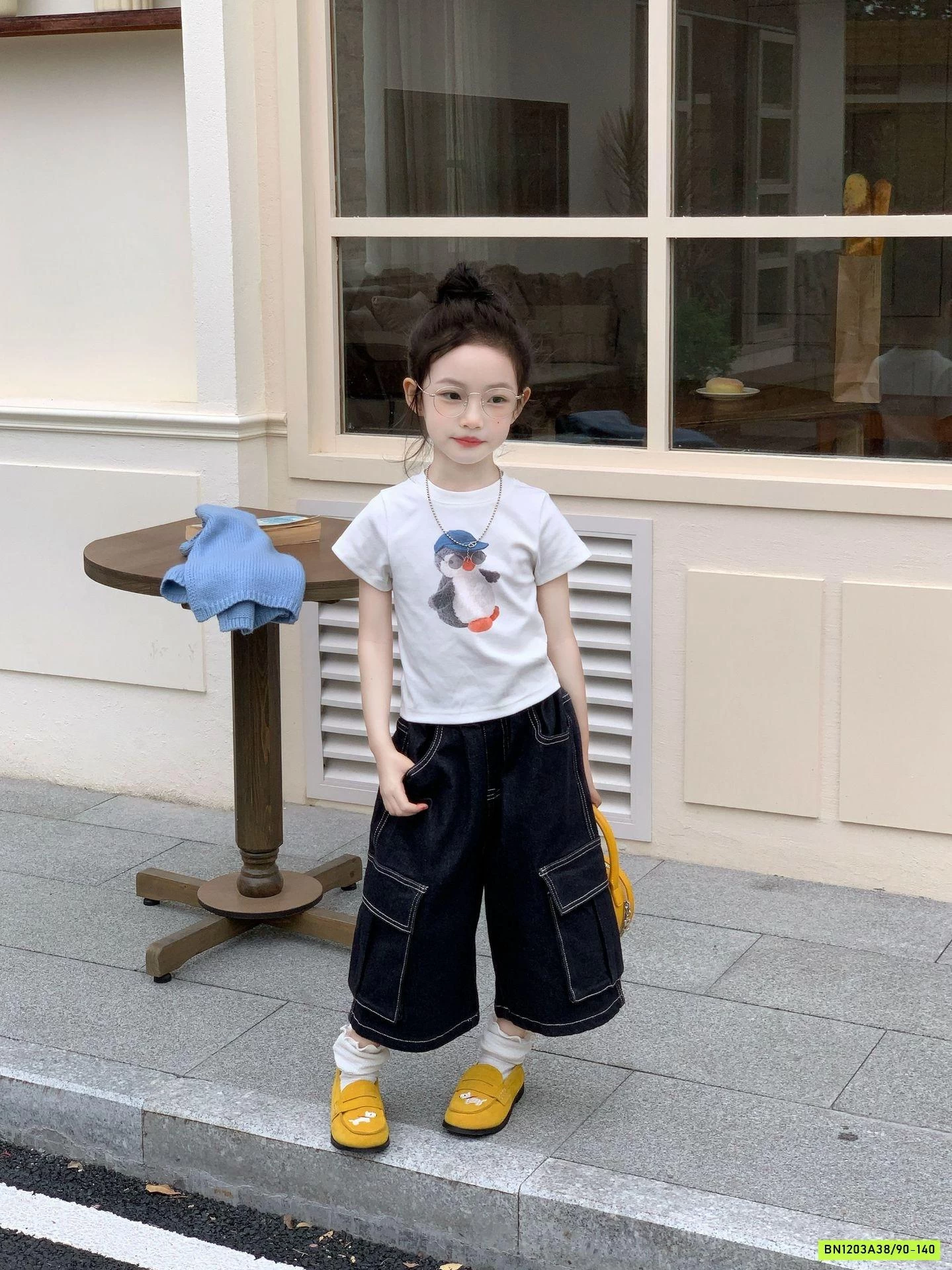 ÁO CHIM CÁNH CỤT MIX JEANS LỠ TÚI HỘP