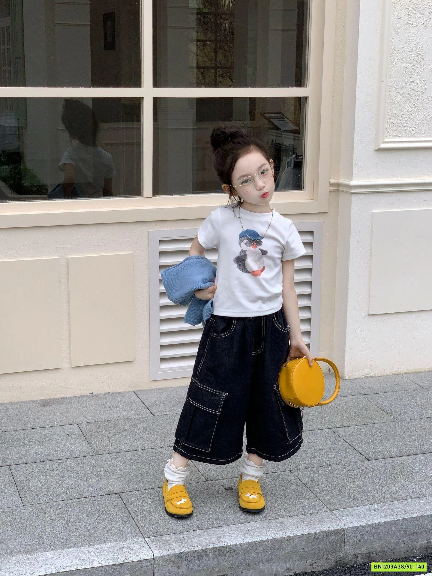 ÁO CHIM CÁNH CỤT MIX JEANS LỠ TÚI HỘP