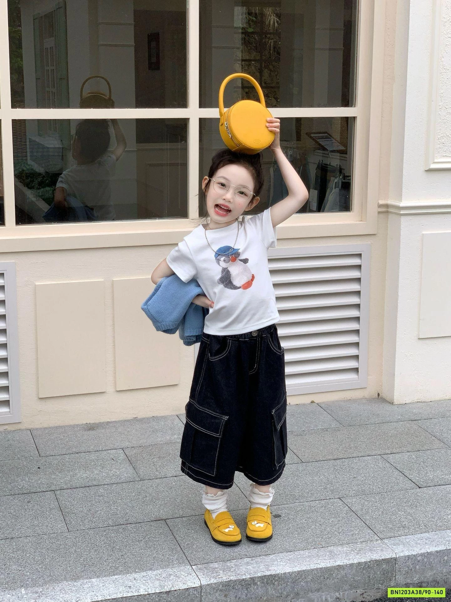 ÁO CHIM CÁNH CỤT MIX JEANS LỠ TÚI HỘP