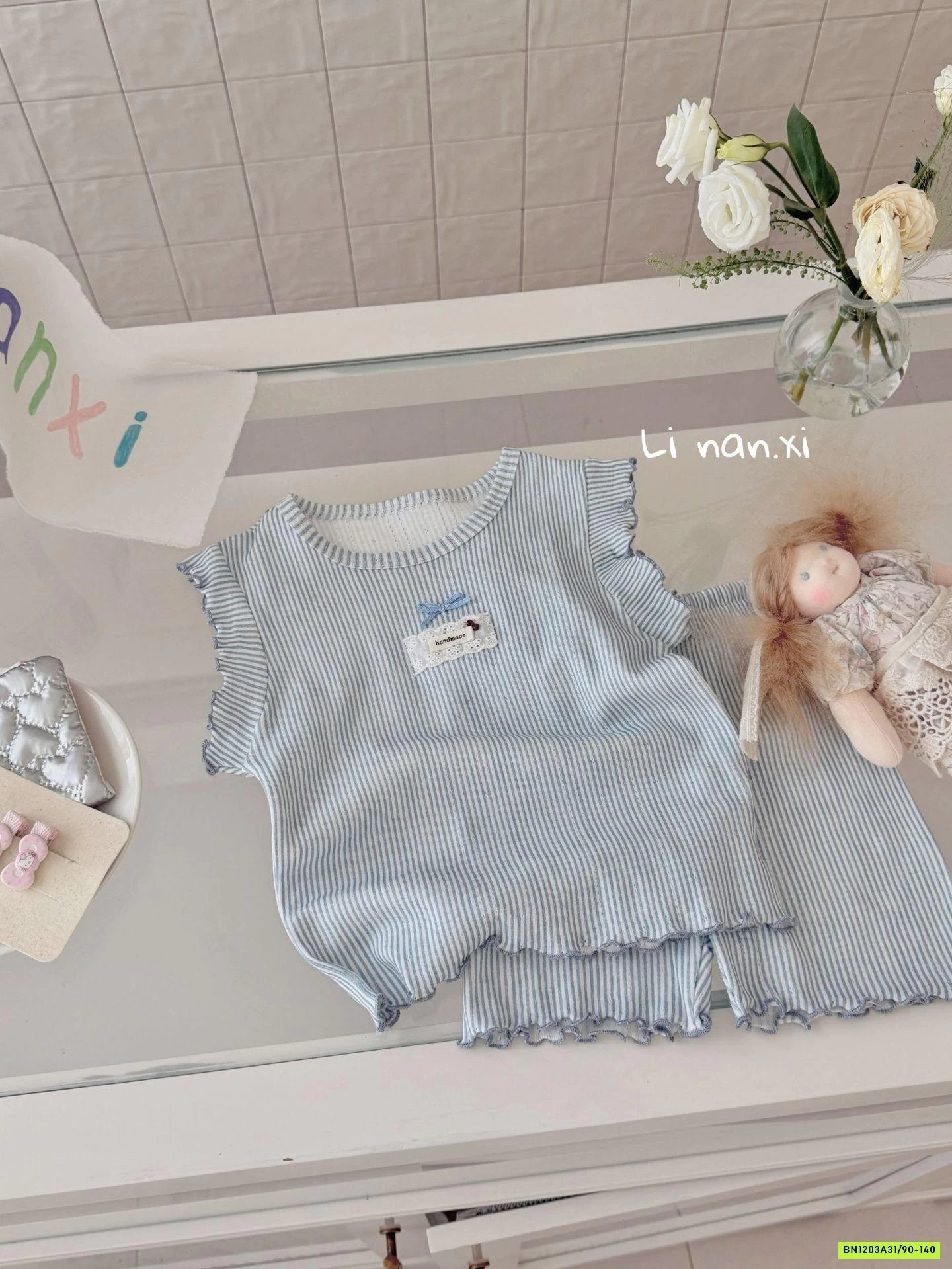 BỘ SÁT NÁCH QUẦN LÕE VIỀN BÈO HOA NHÍ LINANXI