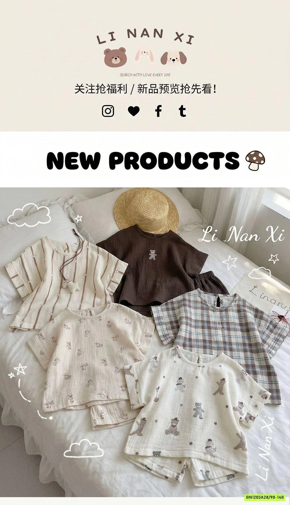 SÉT ĐŨI CỔ TRÒN BT 87027 LINANXI