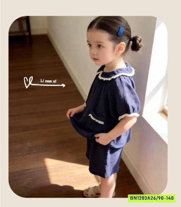 SÉT XÔ ĐŨI CỔ SEN VIỀN REN 87012 LINANXI