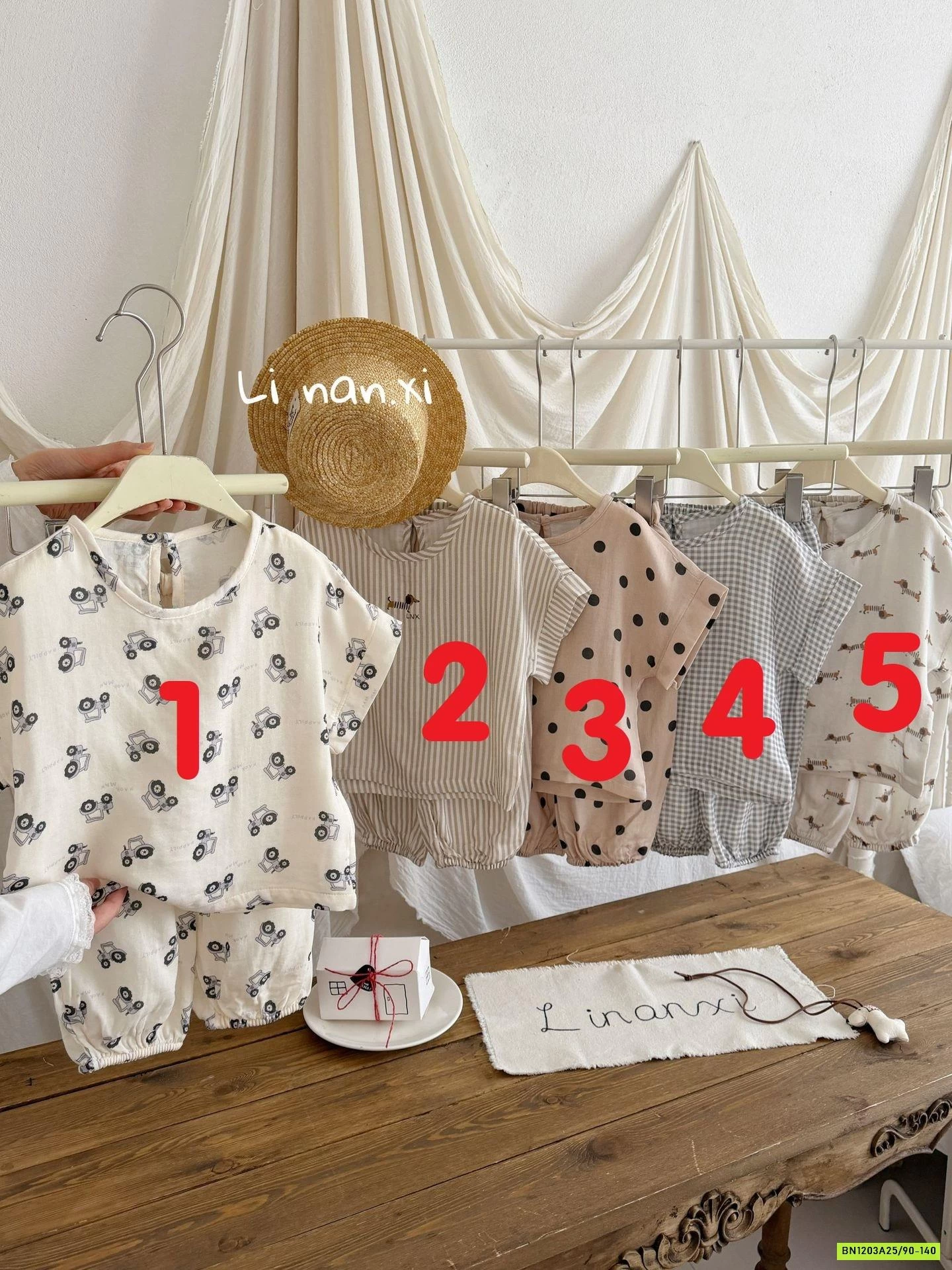 BỘ ĐŨI HỌA TIẾT QUẦN BOM 87021 LINANXI