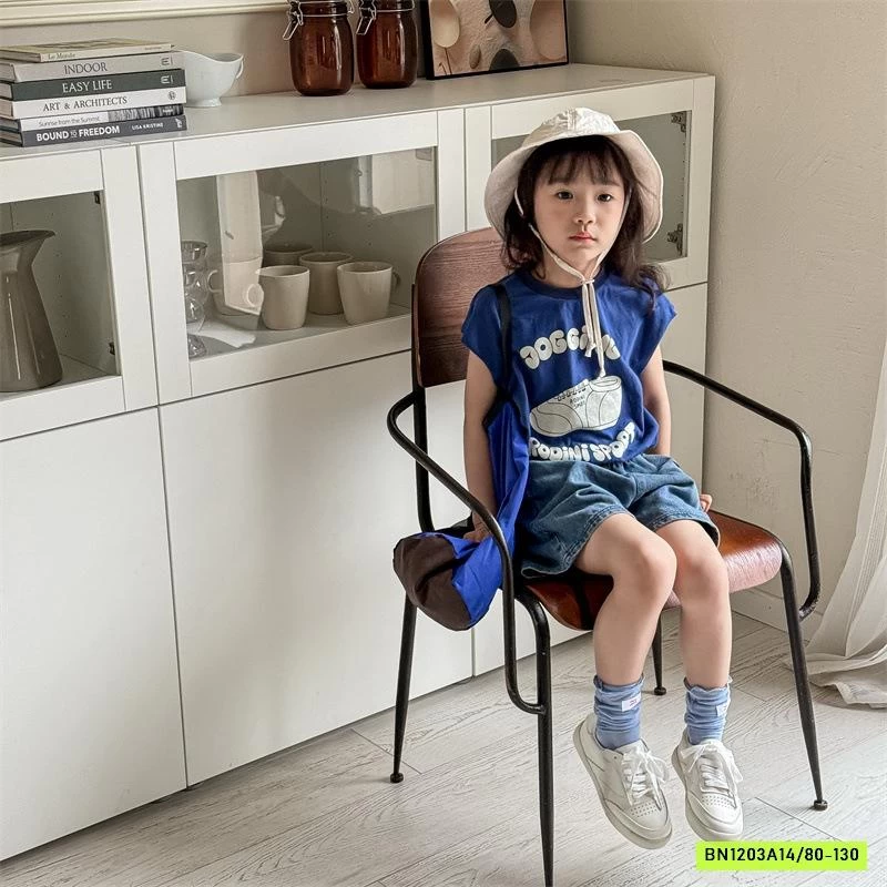 SHORT JEANS THÊU LOGO VOI 5281 ADBABY