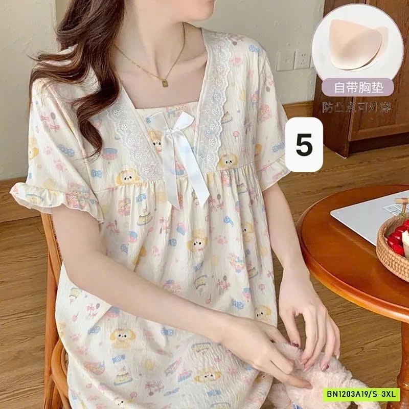 VÁY NGỦ BABYDOLL CÓ ĐỆM NGỰC