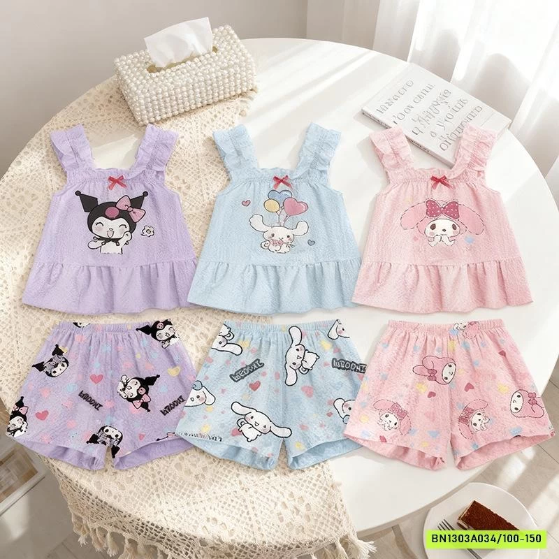 BỘ MẶC NHÀ HOẠT HÌNH CHO BÉ