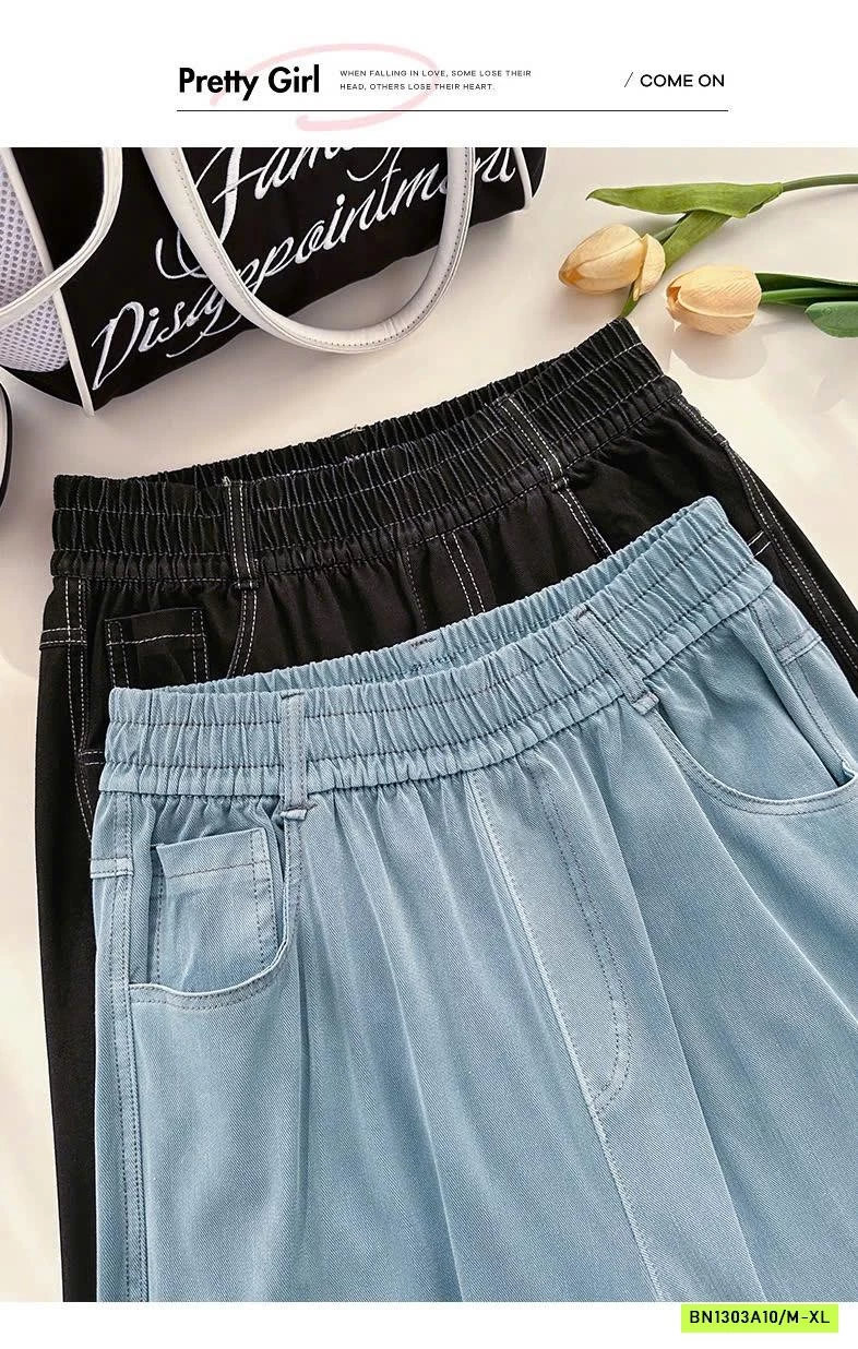 QUẦN DENIM GIẤY SUÔNG