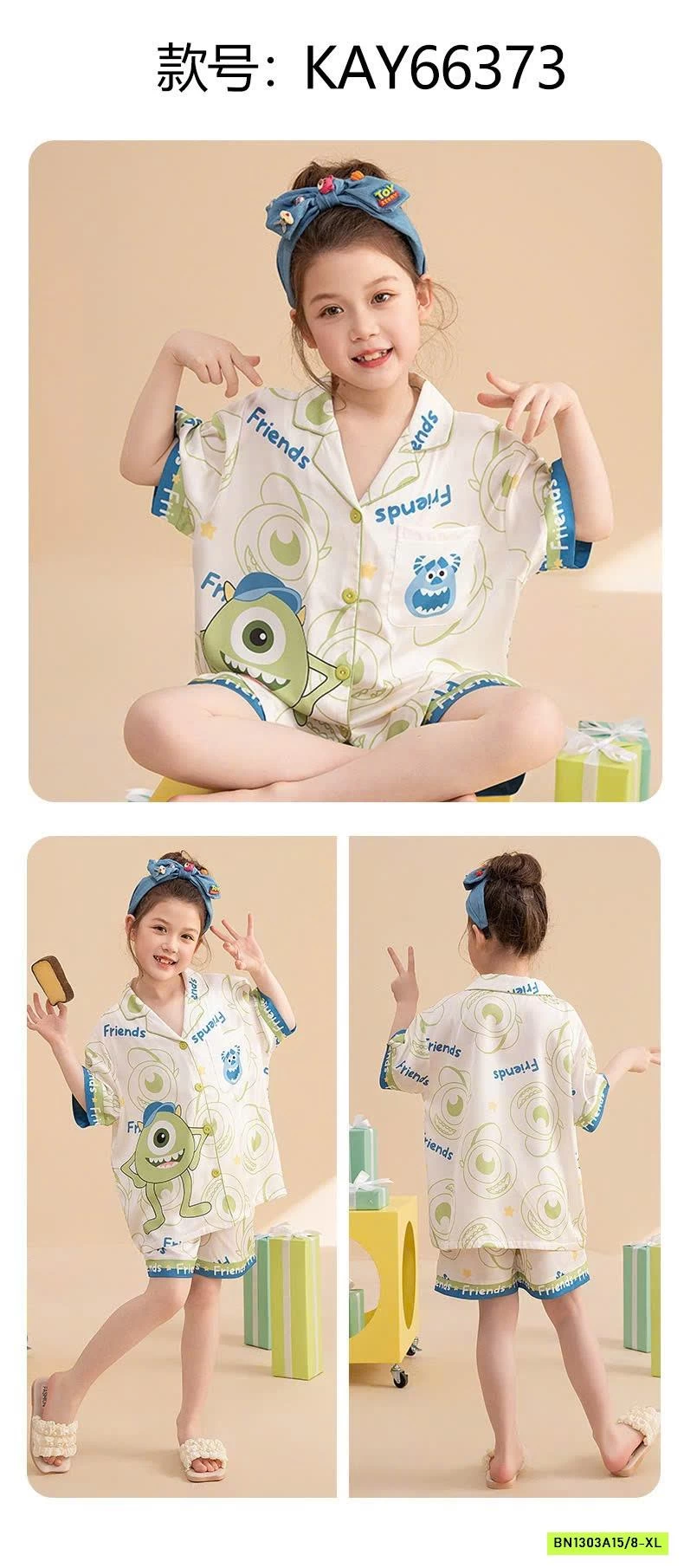 BỘ PIJAMA CHO BÉ GÁI SZ ĐẠI