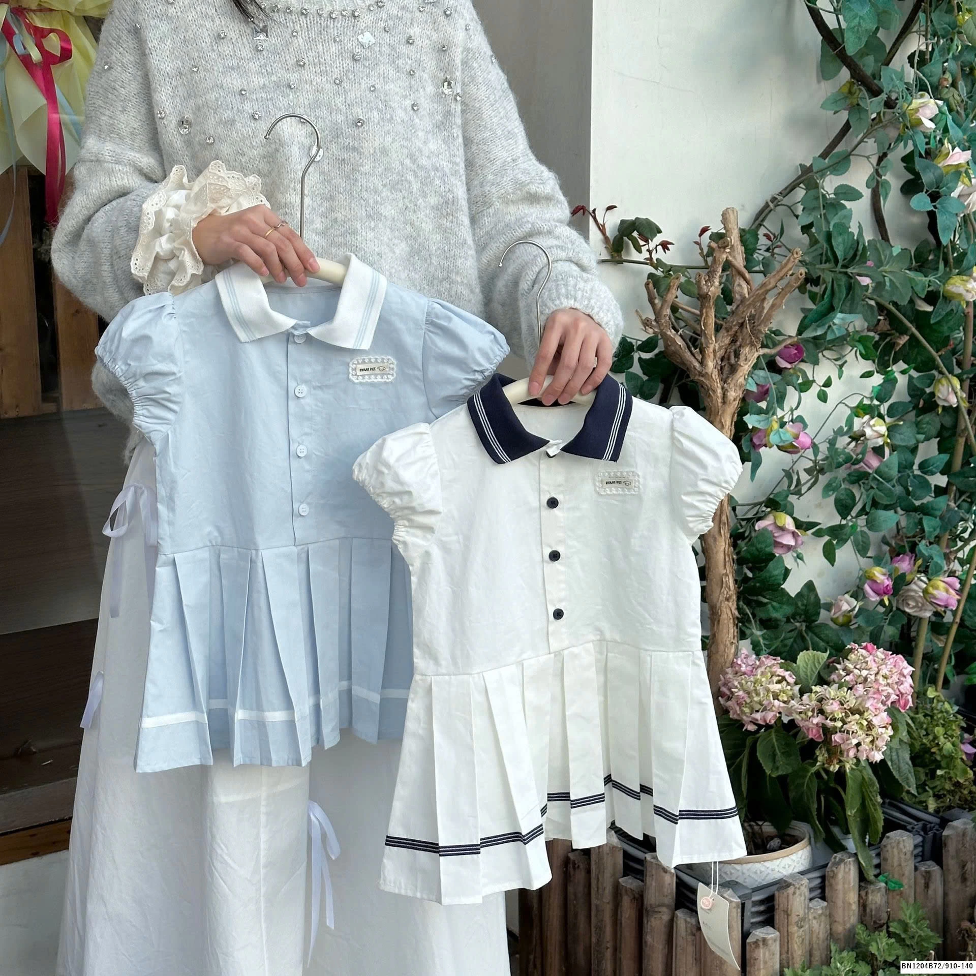 VÁY THÔ HỌC SINH XẾP LY