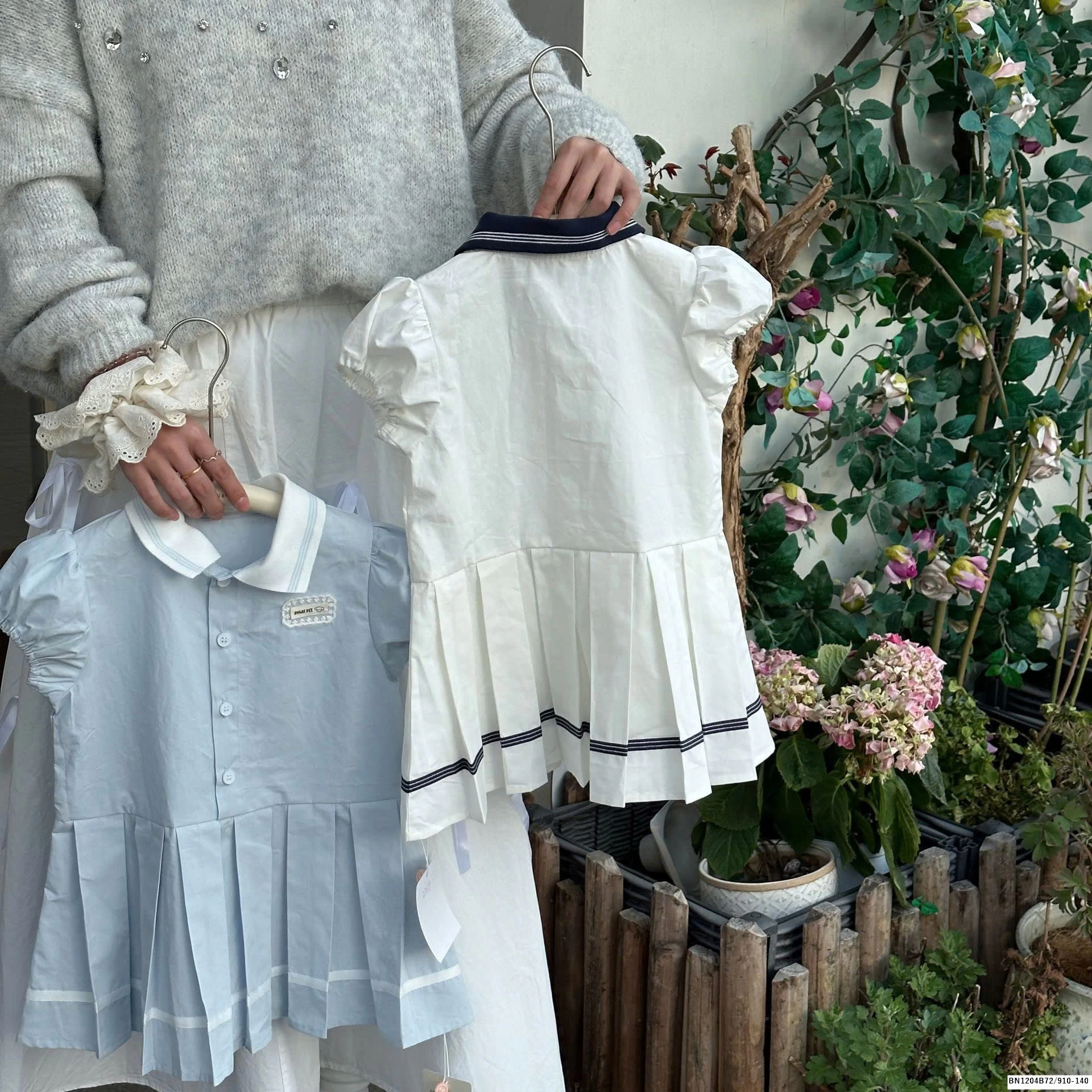 VÁY THÔ HỌC SINH XẾP LY