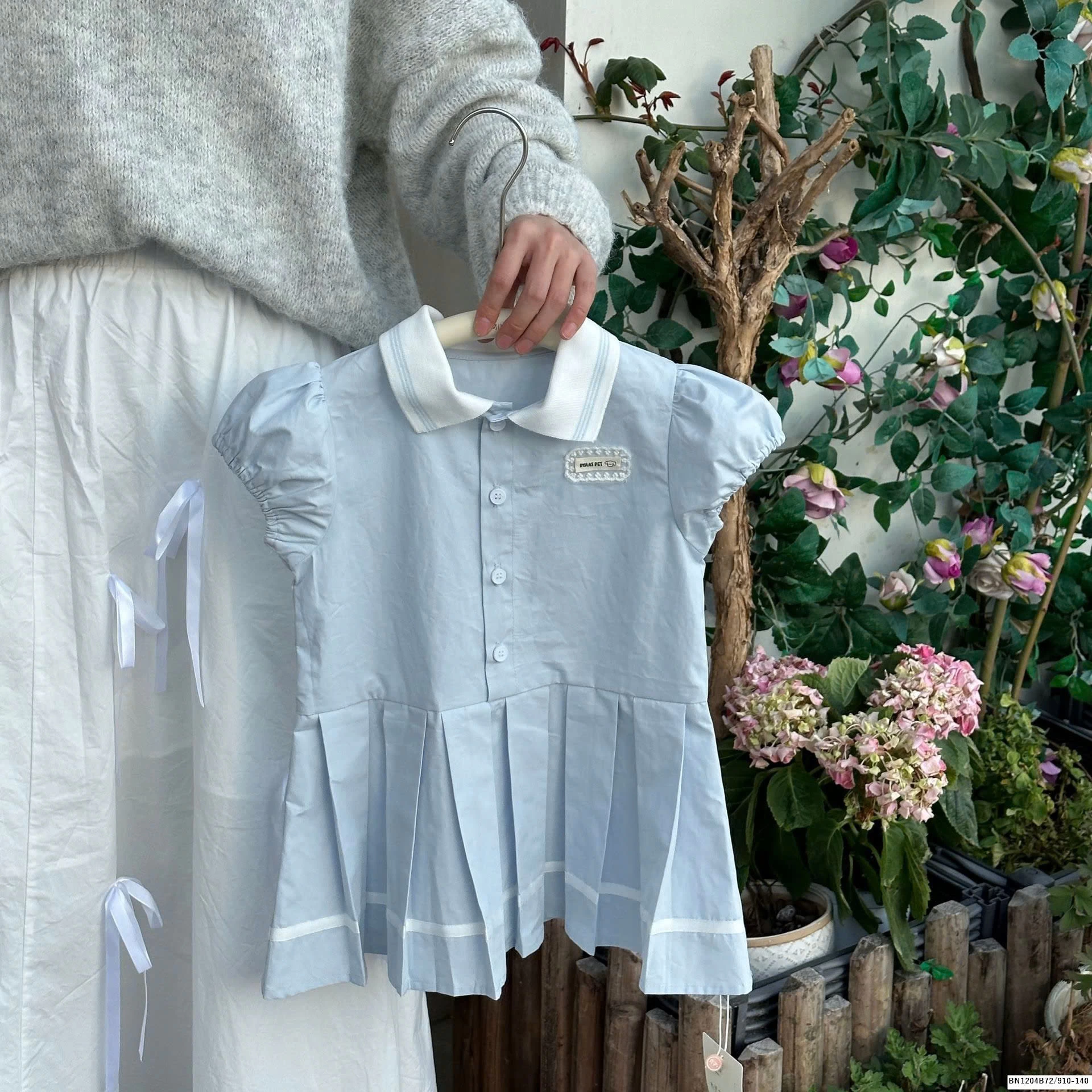 VÁY THÔ HỌC SINH XẾP LY