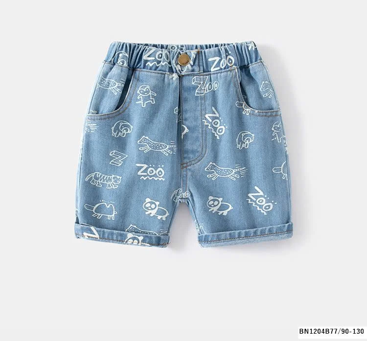 QUẦN SOOC JEAN BÉ TRAI IN HÌNH