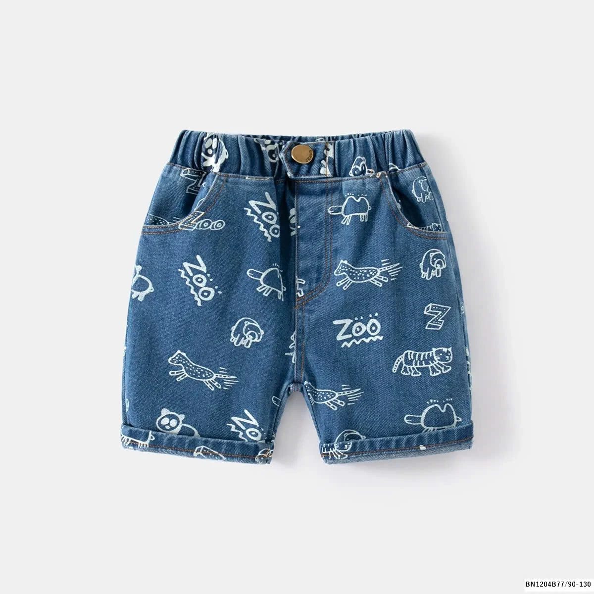 QUẦN SOOC JEAN BÉ TRAI IN HÌNH