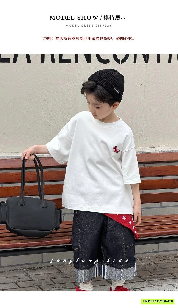 ÁO THUN BASIC THÊU LOGO NGỰA