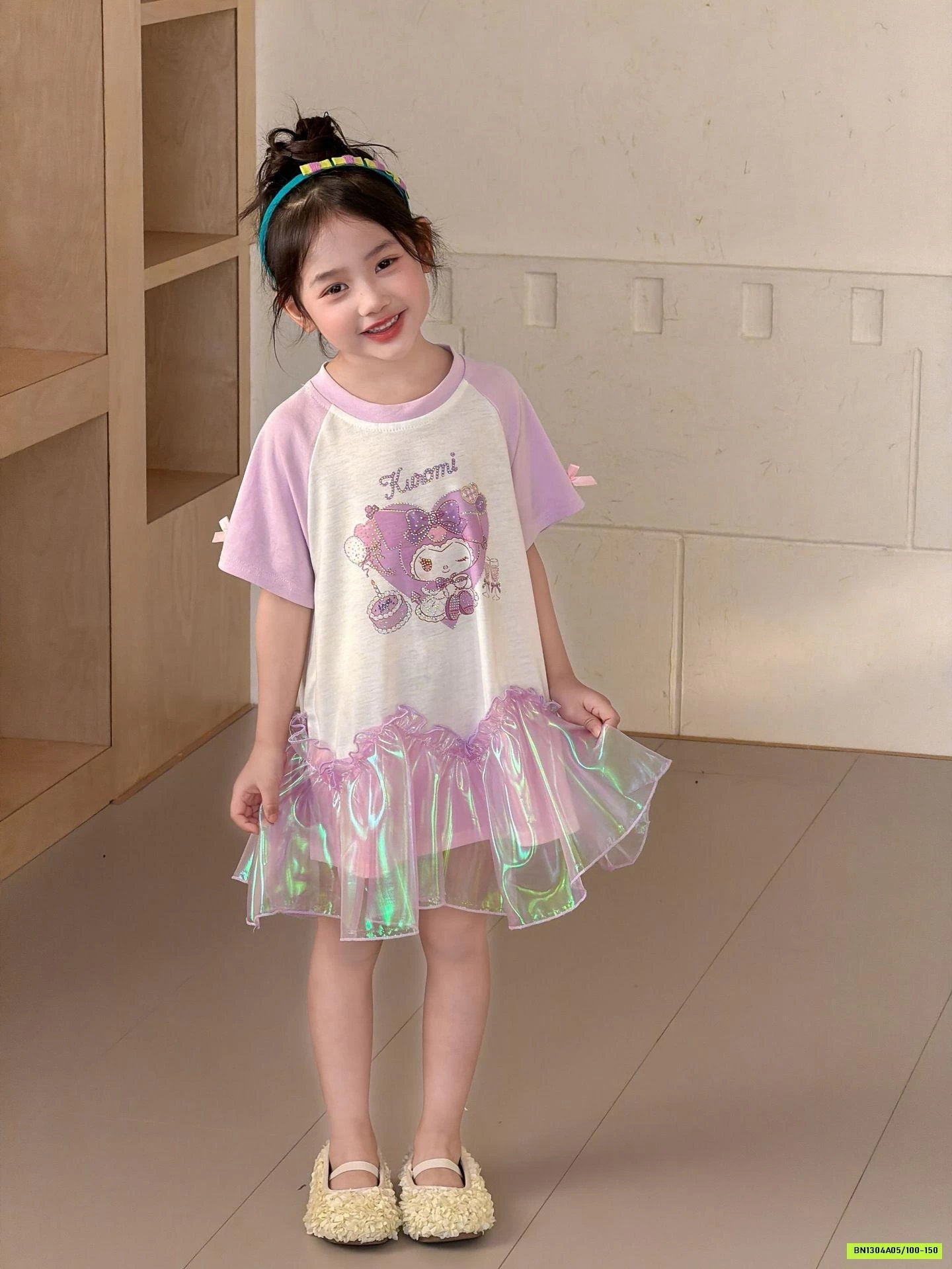 ĐẦM HOẠT HÌNH LAMITTO VIỀN REN