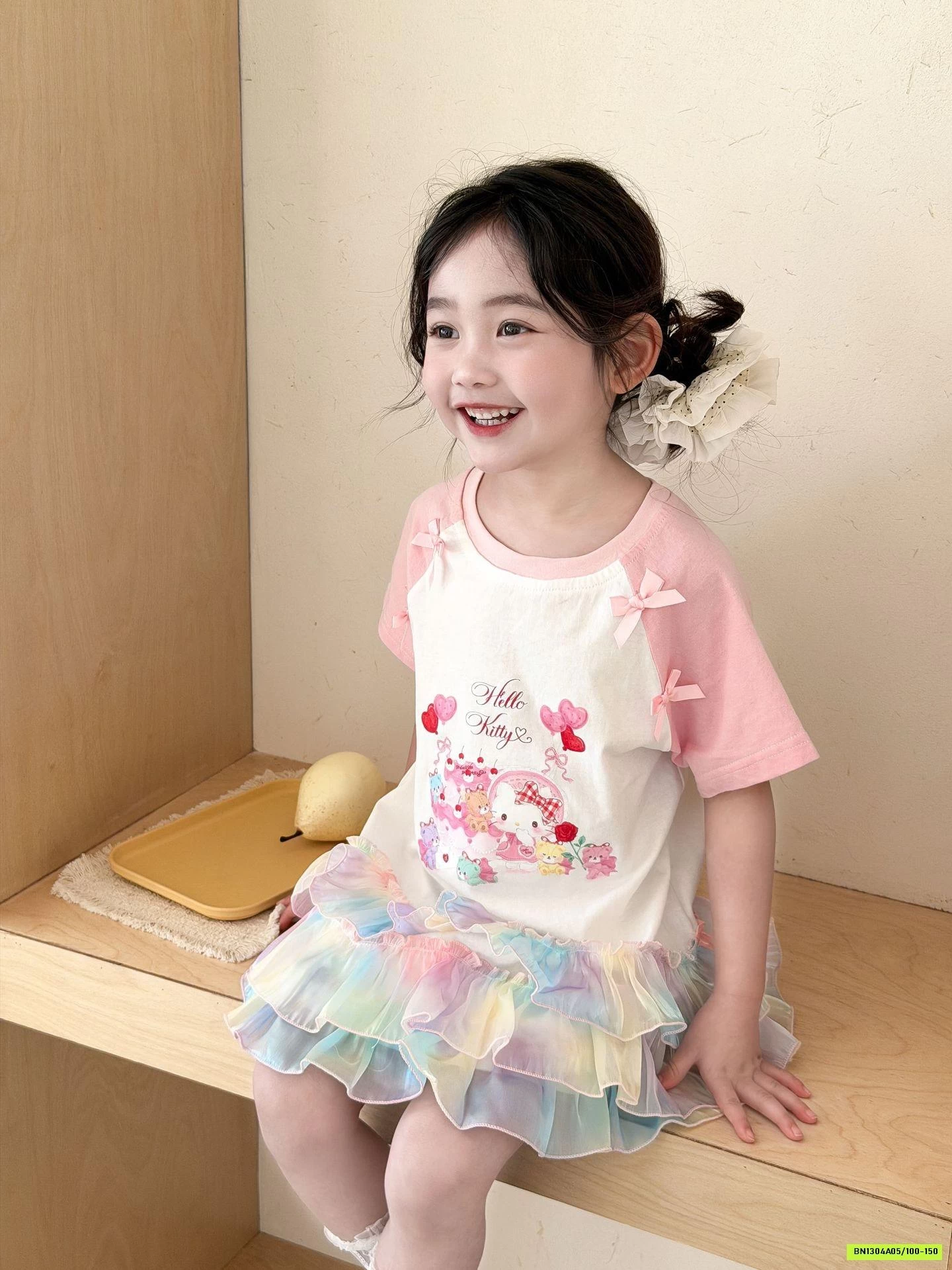 ĐẦM HOẠT HÌNH LAMITTO VIỀN REN