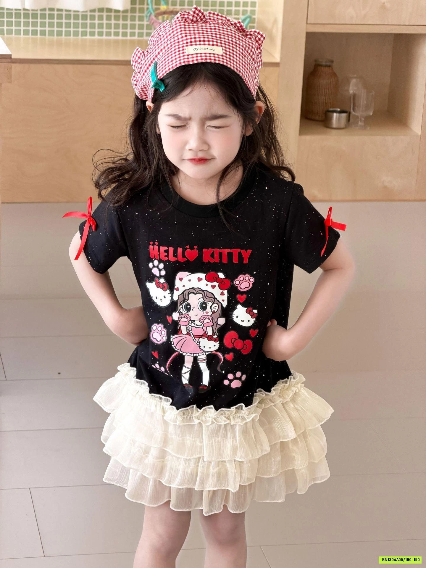 ĐẦM HOẠT HÌNH LAMITTO VIỀN REN