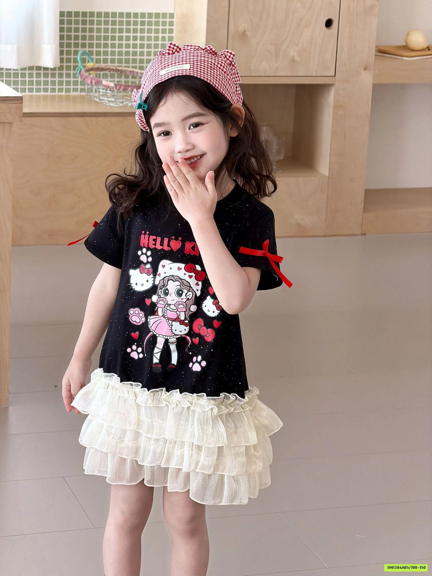 ĐẦM HOẠT HÌNH LAMITTO VIỀN REN